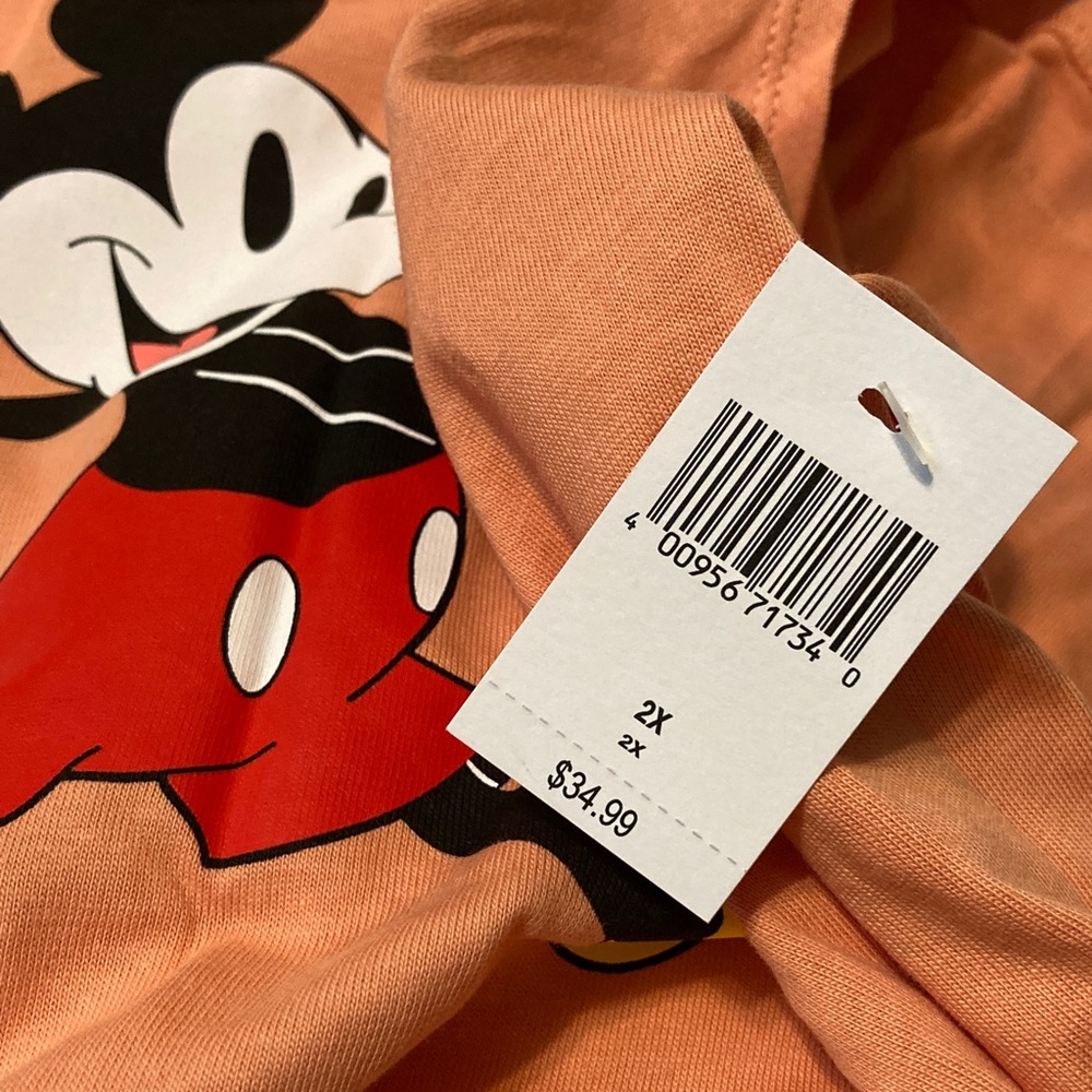 Disney Parks Disneyland Peach Orange Tank Top Women Sizes XS, M, 2X - Picture 13 of 14